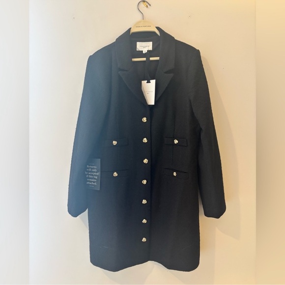 Tuckernuck Jackets & Blazers - NWT Tuckernuck Bouclé Dress with Gold Buttons